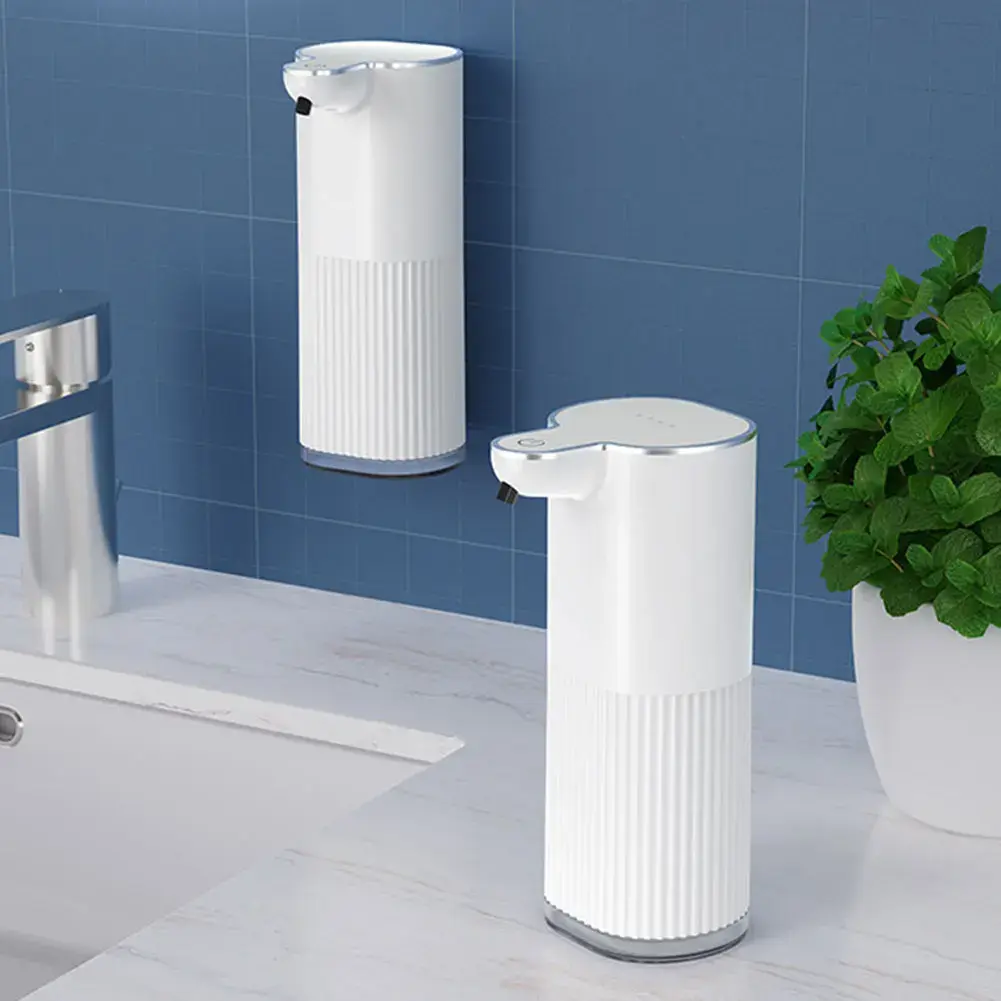 Automatic Soap Dispenser Wall Mount Dish Soap Dispenser Hands Free USB Rechargeable Electric Soap Dispenser 4 Levels Adjustable