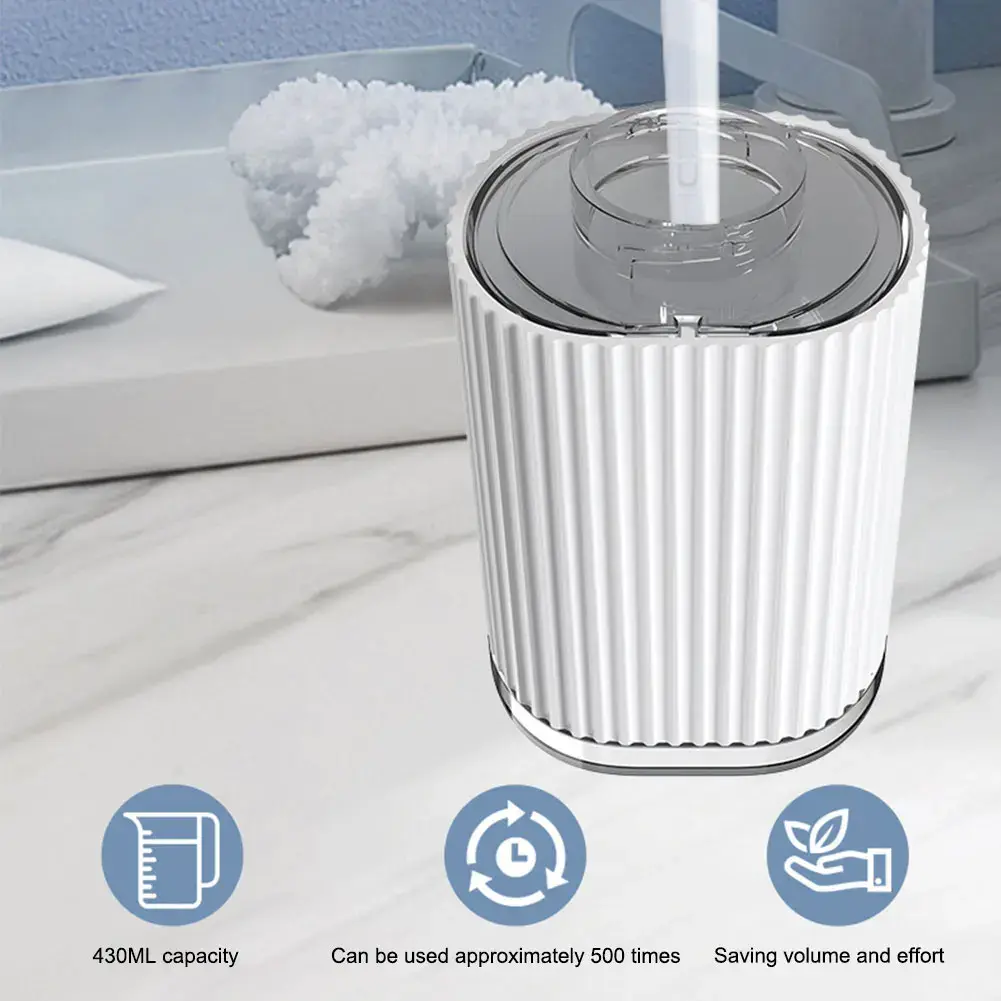 Automatic Soap Dispenser Wall Mount Dish Soap Dispenser Hands Free USB Rechargeable Electric Soap Dispenser 4 Levels Adjustable