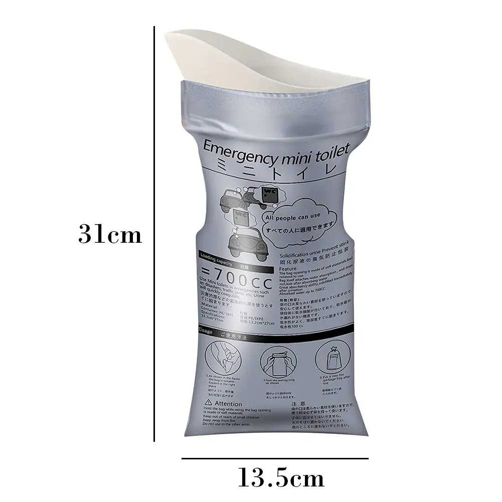 10-100pcs Disposable Urine Bag 700ML Piss Bag Travel Mini Mobile Toilet for Men Women Kid Vomiting Bag Unisex Pee Bag ﻿