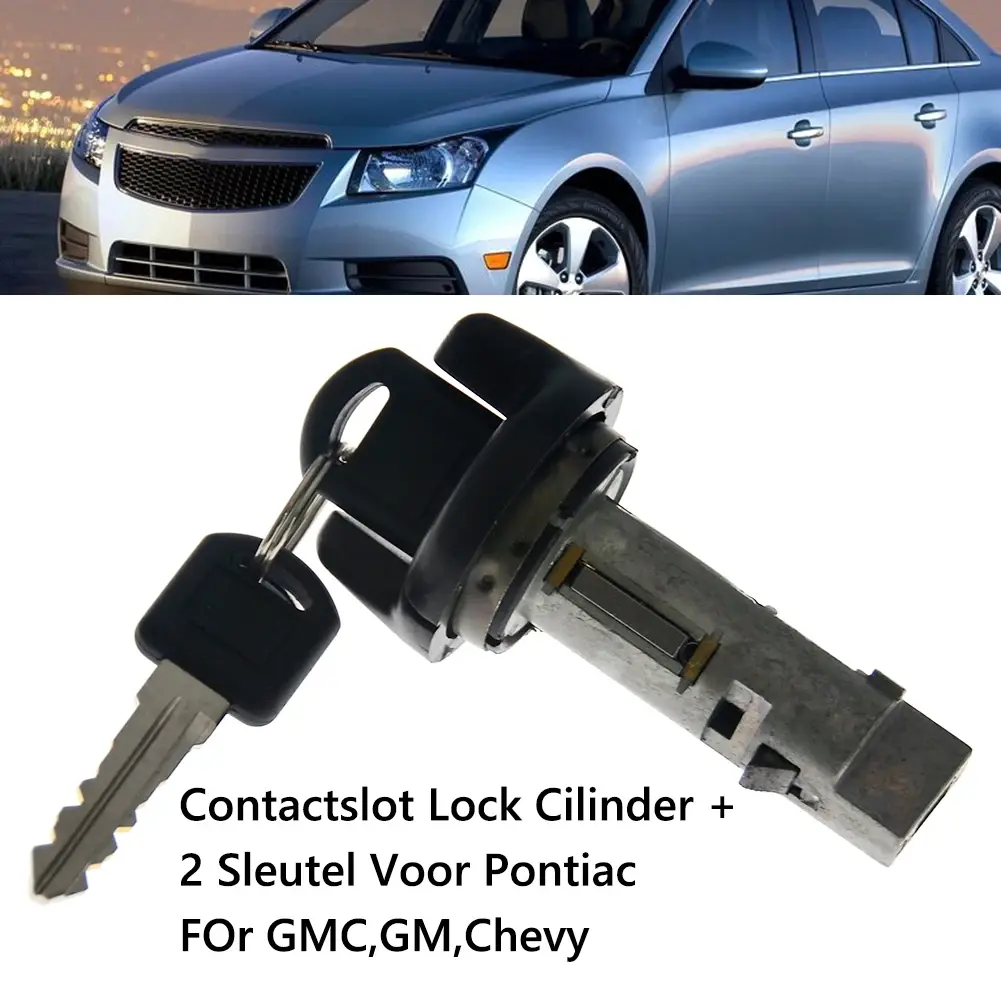 Car Ignition Key Switch Lock Cylinder + 2Keys For GMC Jimmy Safari Sonoma Suburban Yukon Ch-evy S-10 Blazer Tahoe Venture Lumina