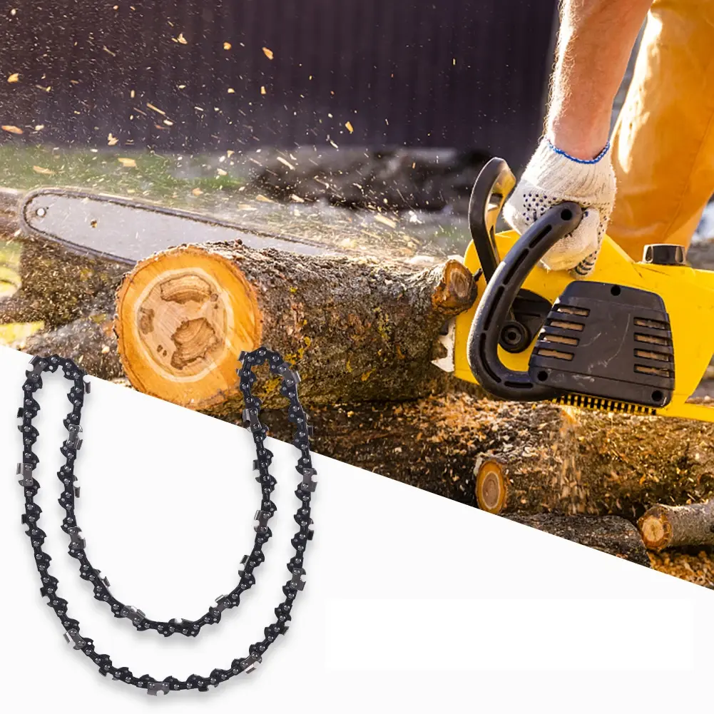 12 Inch Metal Chainsaw Chain 22 Teeth 45 Drive Links Saw Chain Spare Parts 3/8inch Pitch Chainsaw Blades Electric Saw Accessory