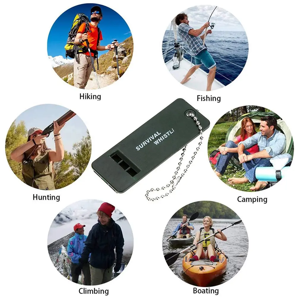 1-10pcs 3-Frequency Survival Whistle High Decibel Emergency Whistle Emergency Hiking Accessories EDC Tool