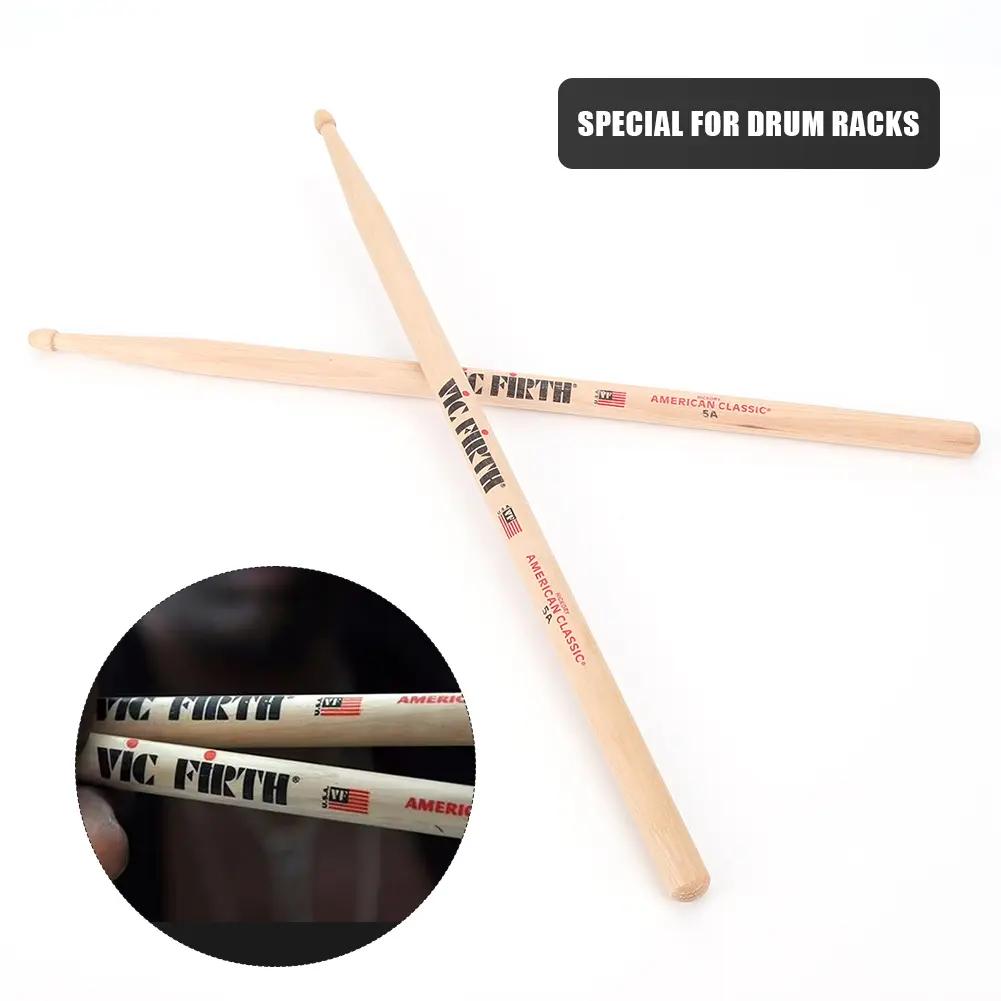 Drumsticks 5A/7A Drum Sticks Consistent Weight and Pitch Jazz Drum Sticks Classic Drum Sticks for Acoustic/Electronic Drums