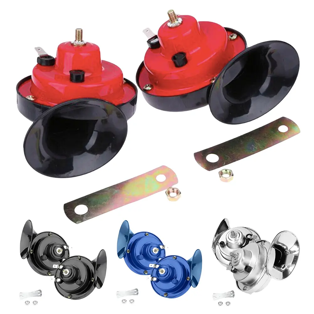 12V Snail Air Horn 48W Waterproof Air Motorcycle Horn 300DB Auto Snail Horn Super Loud Horn for Motorbike Auto Boat
