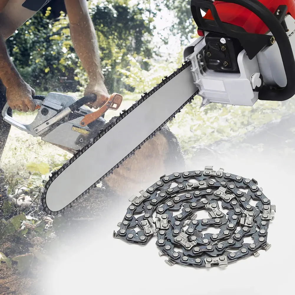12 Inch Metal Chainsaw Chain 22 Teeth 45 Drive Links Saw Chain Spare Parts 3/8inch Pitch Chainsaw Blades Electric Saw Accessory