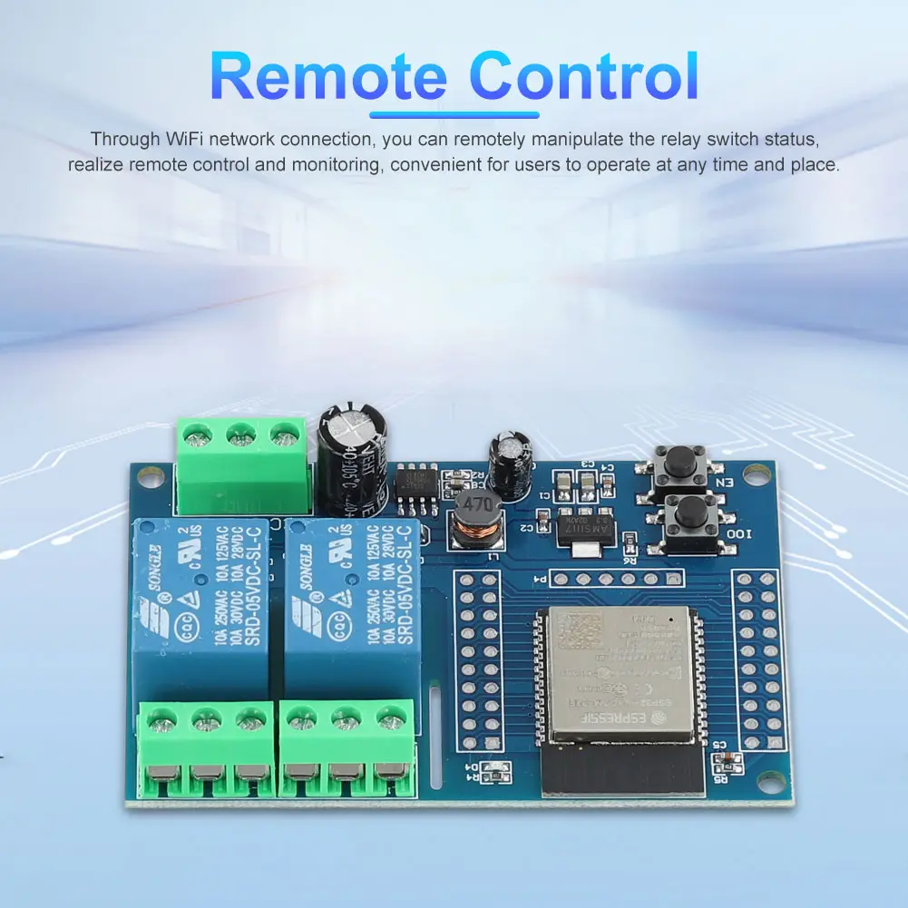 ESP32 Secondary Development Board ESP32 WIFI Bluetooth-compatible BLE Relay Module DC 5-30/60V WIFI BT BLE Relay Module