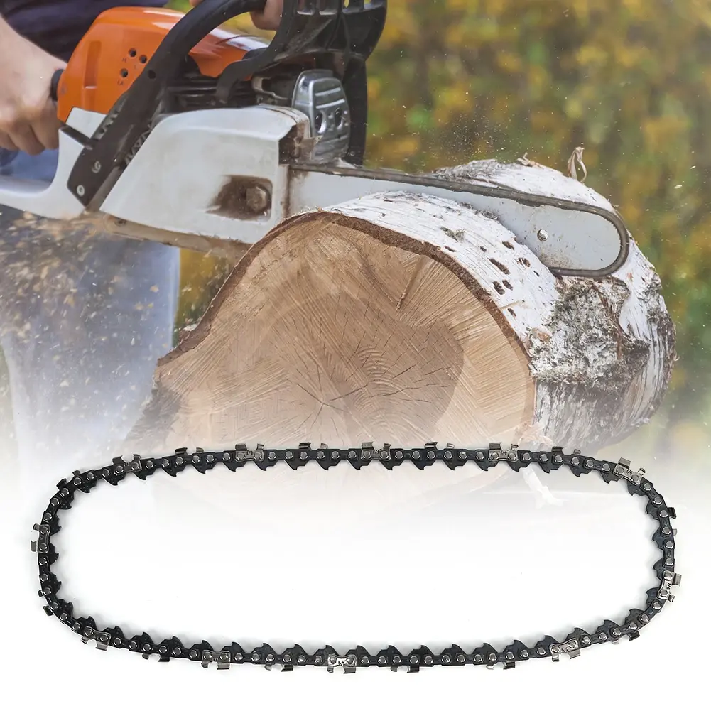 12 Inch Metal Chainsaw Chain 22 Teeth 45 Drive Links Saw Chain Spare Parts 3/8inch Pitch Chainsaw Blades Electric Saw Accessory