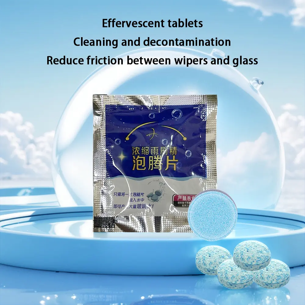 Auto Wiper Glass Solid Cleaning Concentrated Tablets Detergent Car Windscreen Wiper Solid Cleaner Effervescent Tablets Cleaning