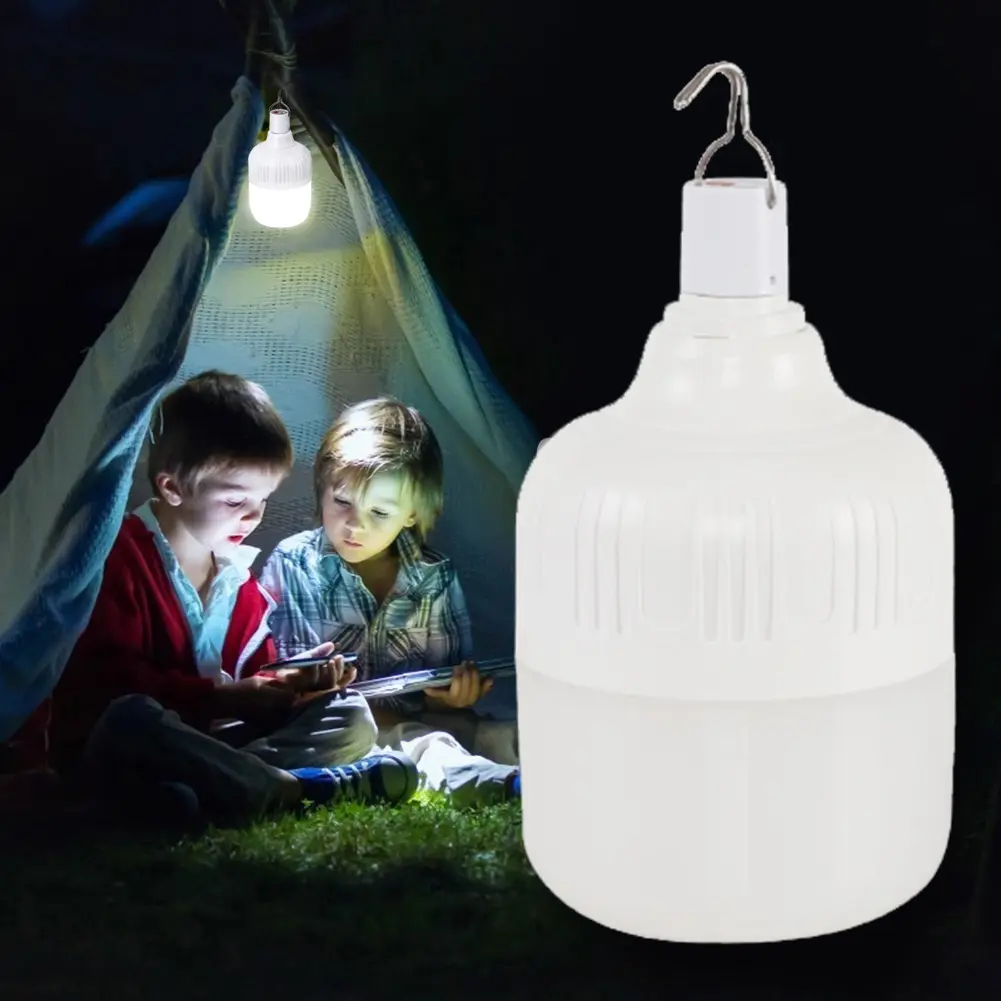 LED Decorative Hanging Lights USB Charging with Hook Camping Lighting Energy-Efficient Garden Decoration Lamp for Outdoor Travel