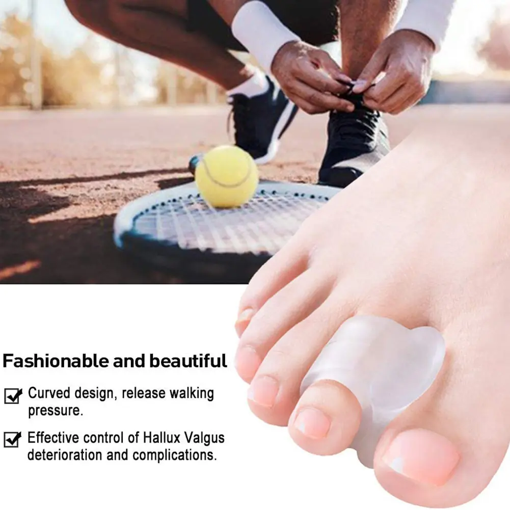 Feet Toe Cover Unisex Transparent Hallux Valgus Corrector Pads Painless Soft Comfortabl Washable Reusable Foot Health Care