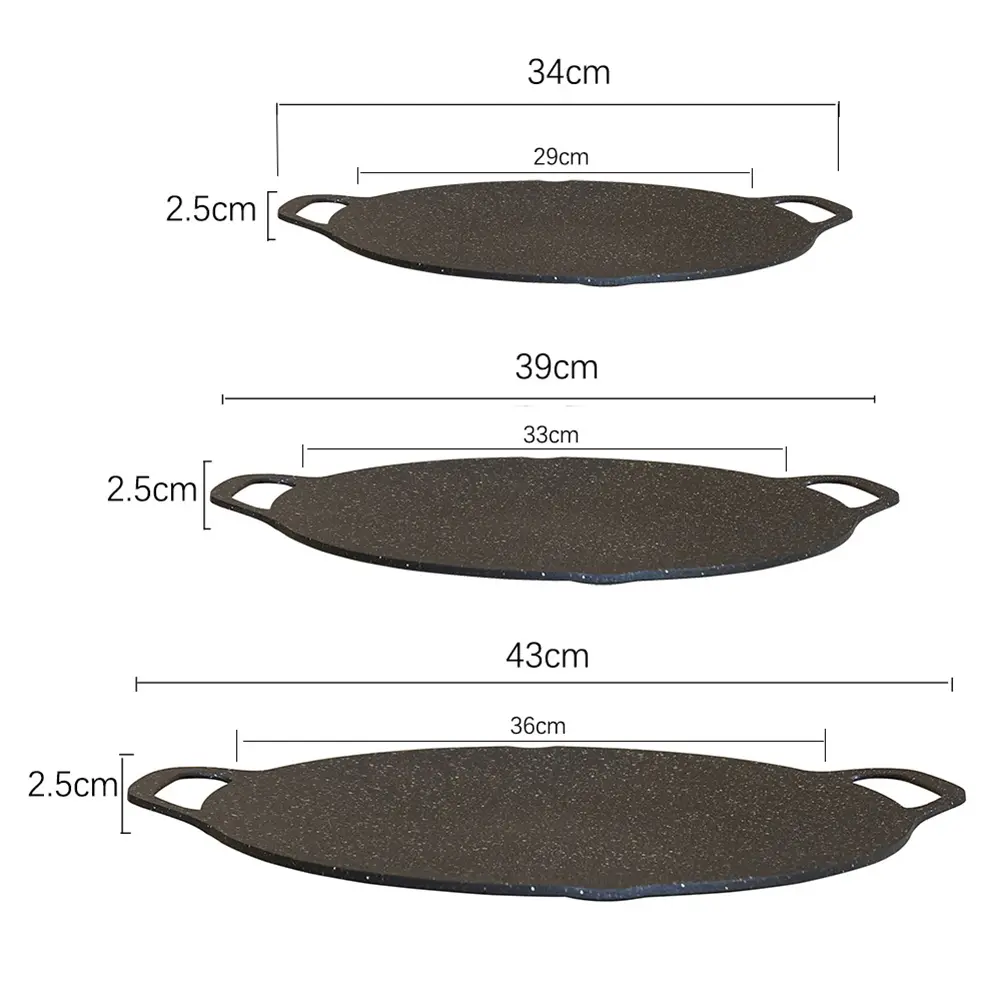 Baking Dishes Pans Multi-purpose Oil Frying Baking Pan Round for Outdoor Camping Kitchen Bakeware Household Tools