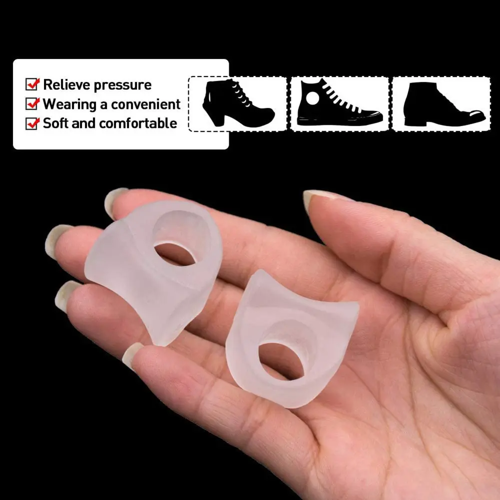Feet Toe Cover Unisex Transparent Hallux Valgus Corrector Pads Painless Soft Comfortabl Washable Reusable Foot Health Care