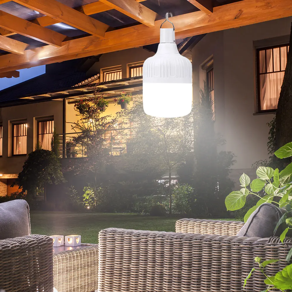 LED Decorative Hanging Lights USB Charging with Hook Camping Lighting Energy-Efficient Garden Decoration Lamp for Outdoor Travel