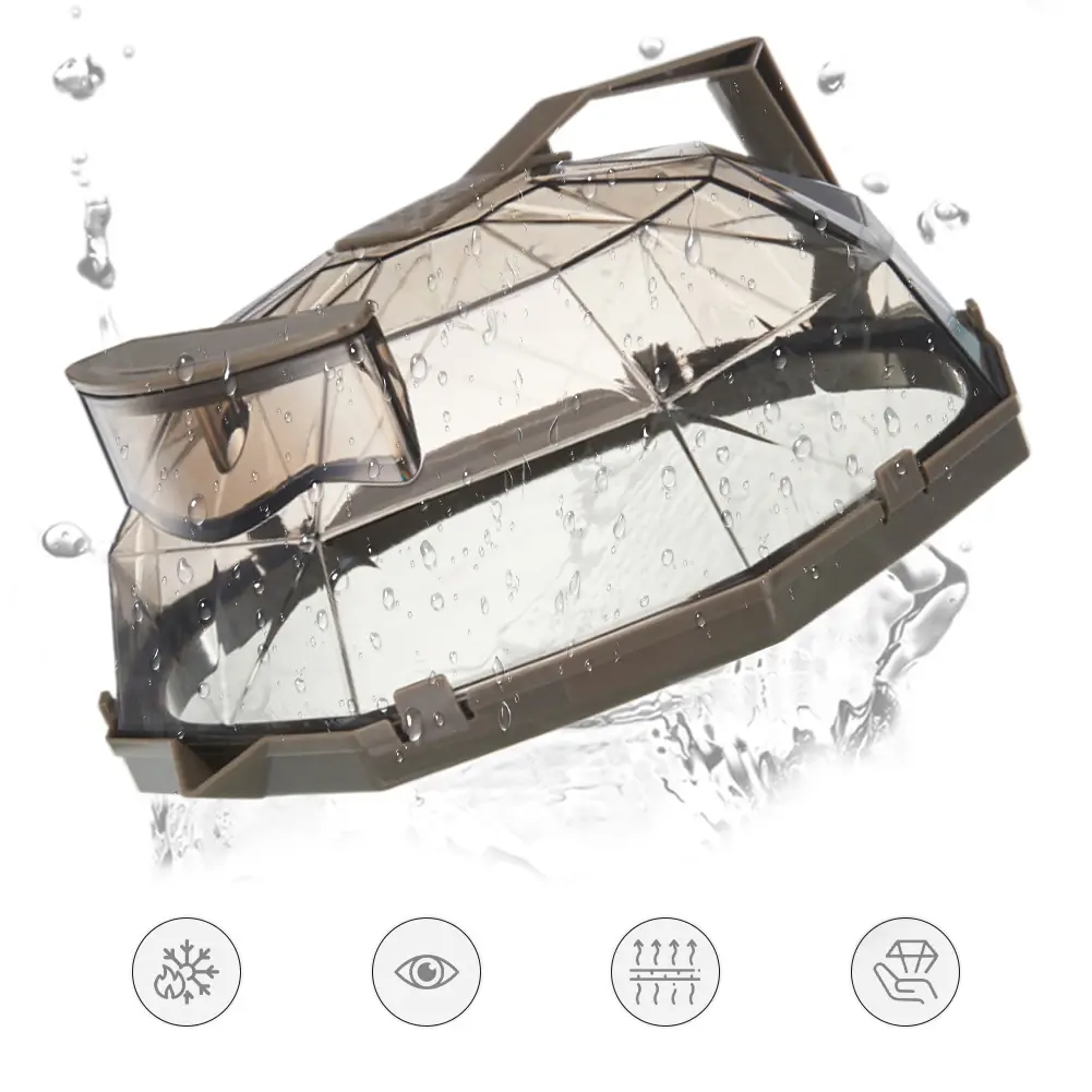 Microwave Food Cover Kitchen Transparent PC Splatter Guard Microwave Plate Cover Lid with Handle & Water Storage Box