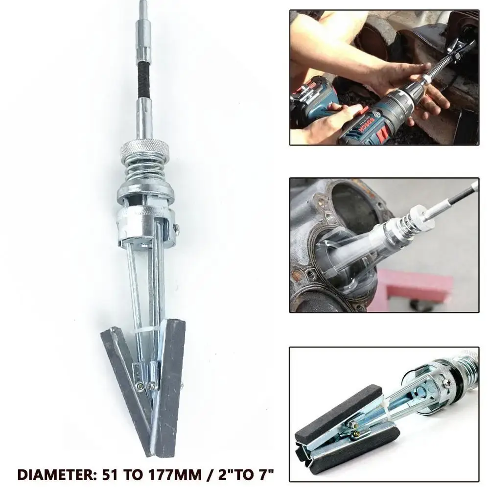 Car Cylinder Sander Stainless Steel Flexible Shaft Hone Tool Car Engine Cylinder Hone Tool Auto Engine Cylinder Tools