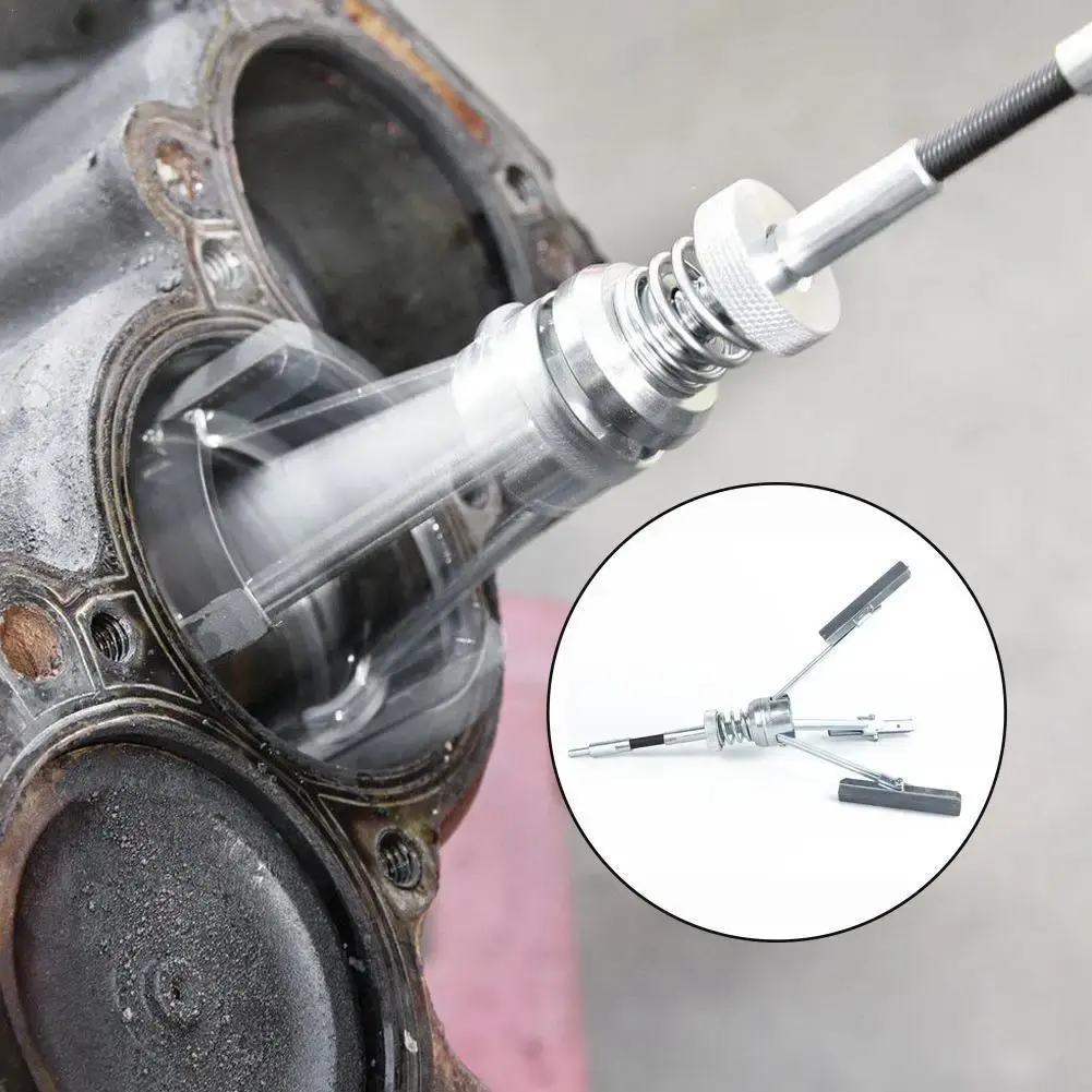 Car Cylinder Sander Stainless Steel Flexible Shaft Hone Tool Car Engine Cylinder Hone Tool Auto Engine Cylinder Tools