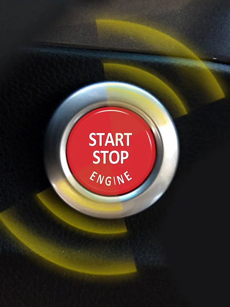 Car Engine Start Stop Switch Button Stickers for BMW X5 E53 E70 X6 E71 E72 X3 E83 X1 E84 E90 E60 E92 E93 E81 E87 Accessories