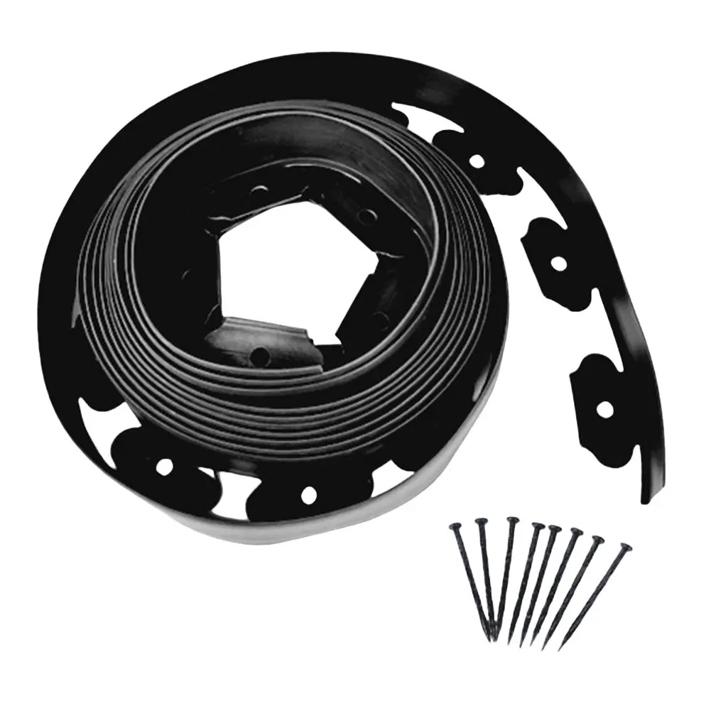 5/10M Garden Border with Spikes Flexible Lawn Edging Kit No Dig Garden Barrier for Yard Flower Bed