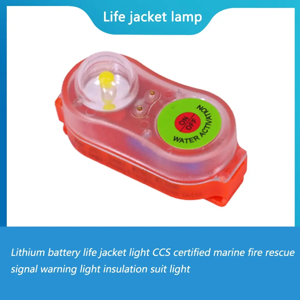 1-10PCS Lithium Life Vest Light Emergency Signal Lamp Waterproof Conspicuous Attract Lamp Signal Light for Swimming Sea Fishing