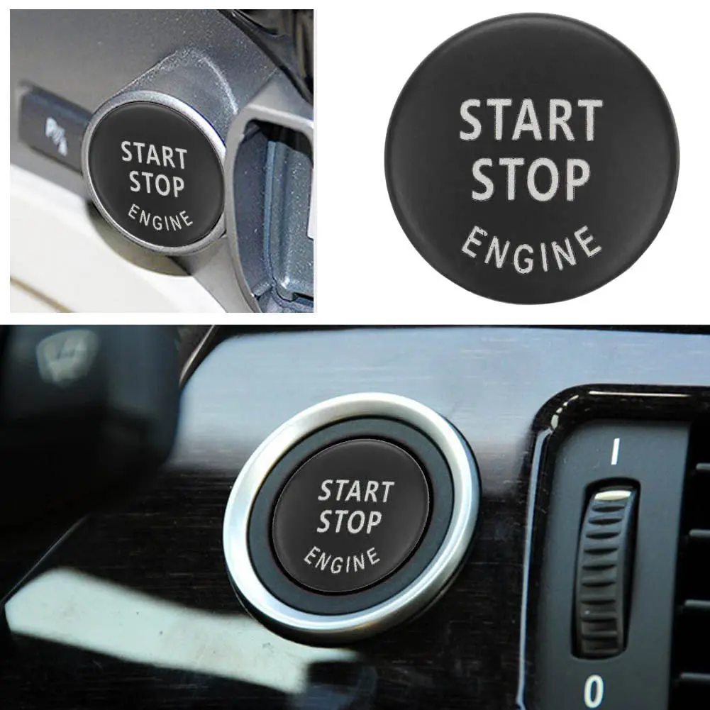 Car Engine Start Stop Switch Button Stickers for BMW X5 E53 E70 X6 E71 E72 X3 E83 X1 E84 E90 E60 E92 E93 E81 E87 Accessories