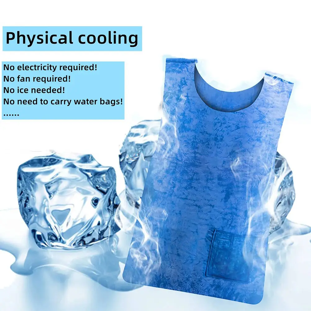 Summer Cooling Vest Undershirt No Refrigeration Required Lightweight Comfortable Safety Cold Vest Waterproof Sports Fabric Vest