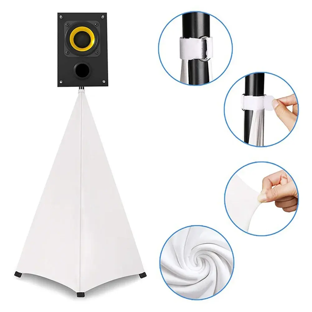 1/2PCS Universal Speaker Stand Cover Tripod Stand Cover Height Flexible Stretchable Floor Equipment Tool Blind Accessories