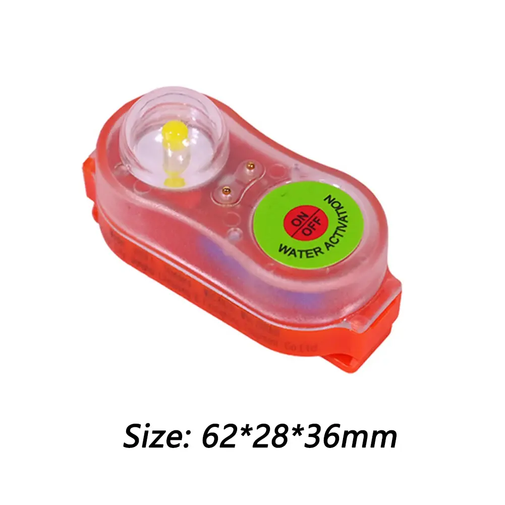 1-10PCS Lithium Life Vest Light Emergency Signal Lamp Waterproof Conspicuous Attract Lamp Signal Light for Swimming Sea Fishing