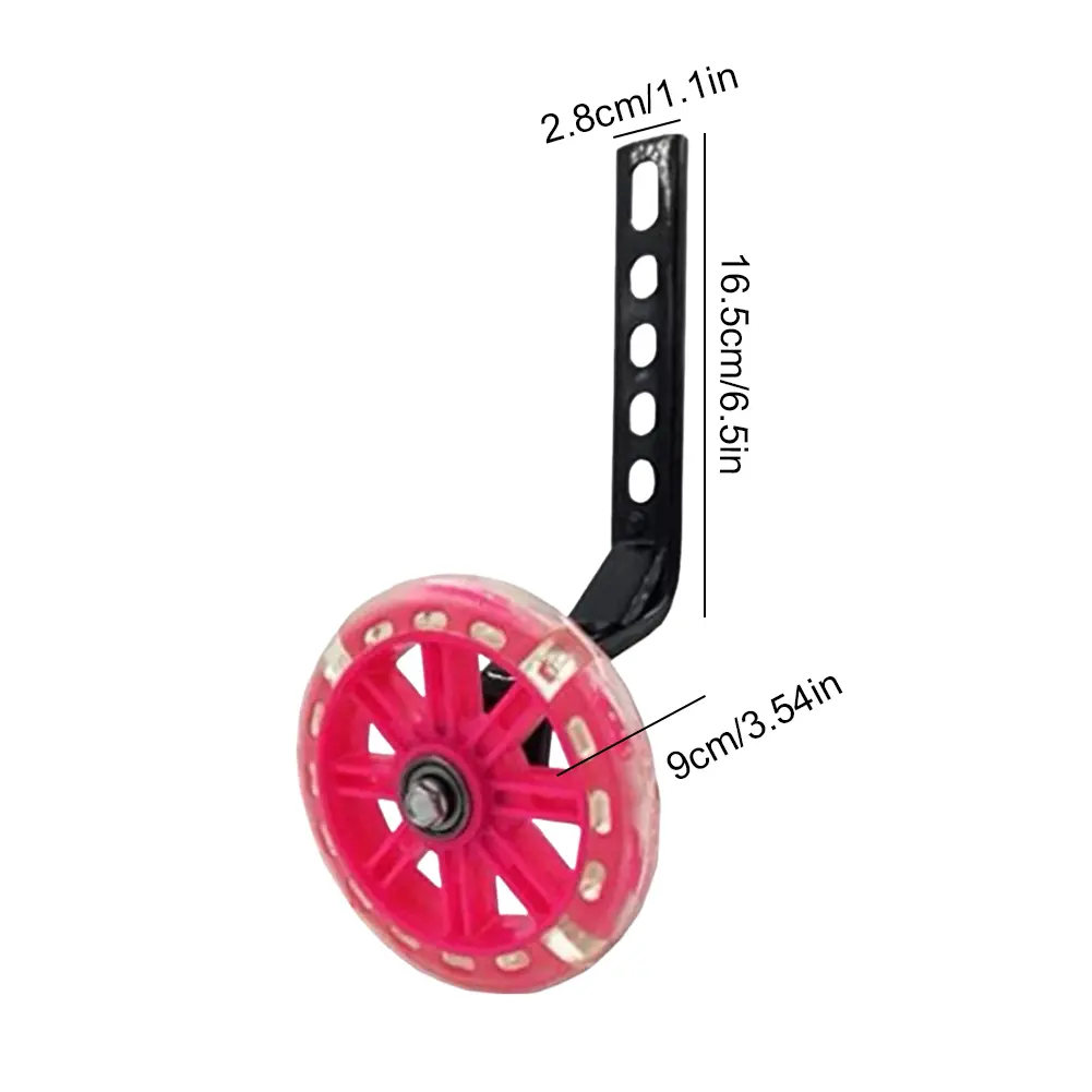Bicycle Training Wheels Bicycle Stabiliser Mounted Kit for 12 14 16 18 20 in Children Single Speed Bikes