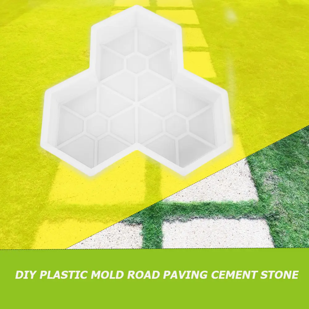 DIY Plastic Garden Yard Paving Mold DIY Manually Paving Maple Leaf Paving Brick Mould Concrete Stepping Brick Stone Road Mold