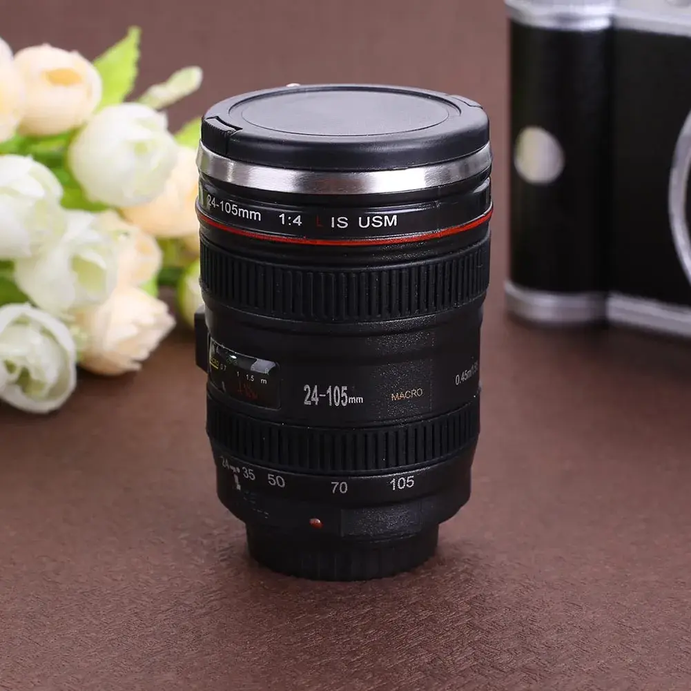 50ml Coffee Handcup Photographic Props Camera Lens Pen Cases Mini Portable Multipurpose Stainless Steel for Household Commodity