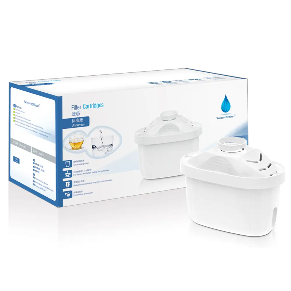 1-10Pcs Water Filter Jug Cartridges Reducing Limescale Chlorine Replacement Filter Cartridges Multiple Filtering