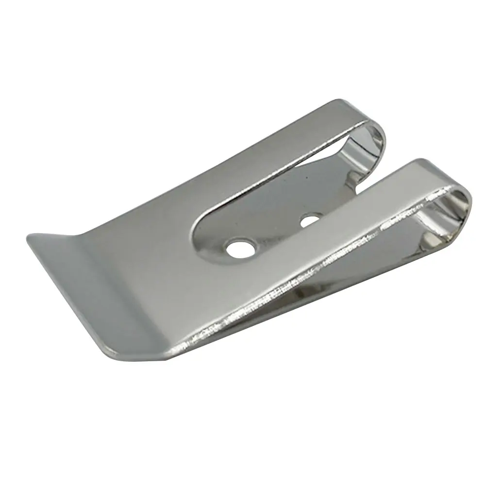 1/10Pcs Metal Belt Clip Buckle Wallet Sheath Clips Clasp Belts Loop Clasp Spring Buckle Hook Double Holes Buckle Spring Hook