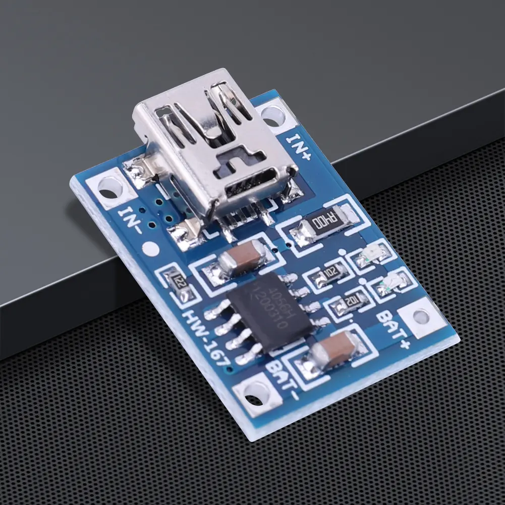 1-50Pcs Mini USB 5V 1A TP4056 Lithium Battery Charger Module Charging Board With over-current protection Dual Functions