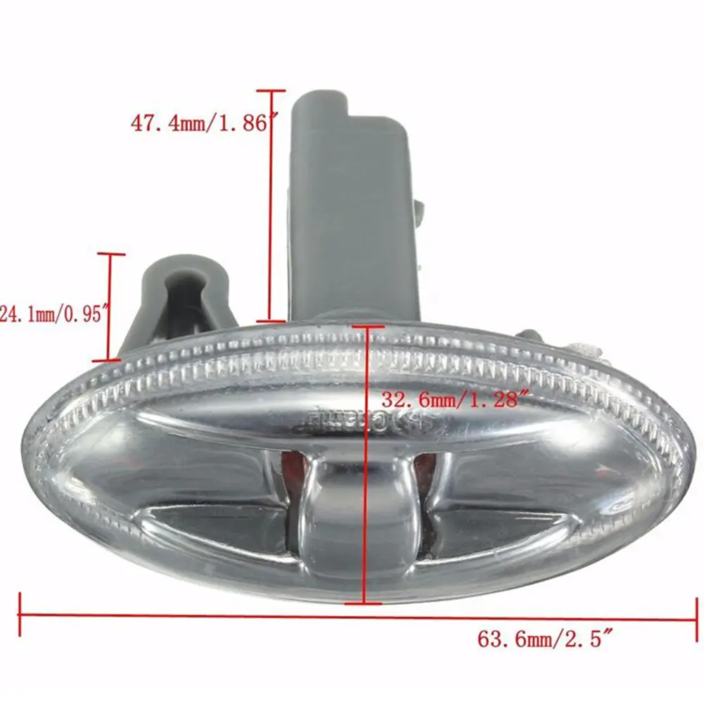 12V Car Indicator Light Amber Indicator Repeater Light LED Partner Side Lamp for Peugeot 301 2012-2018 for Peugeot 206 1998-2016