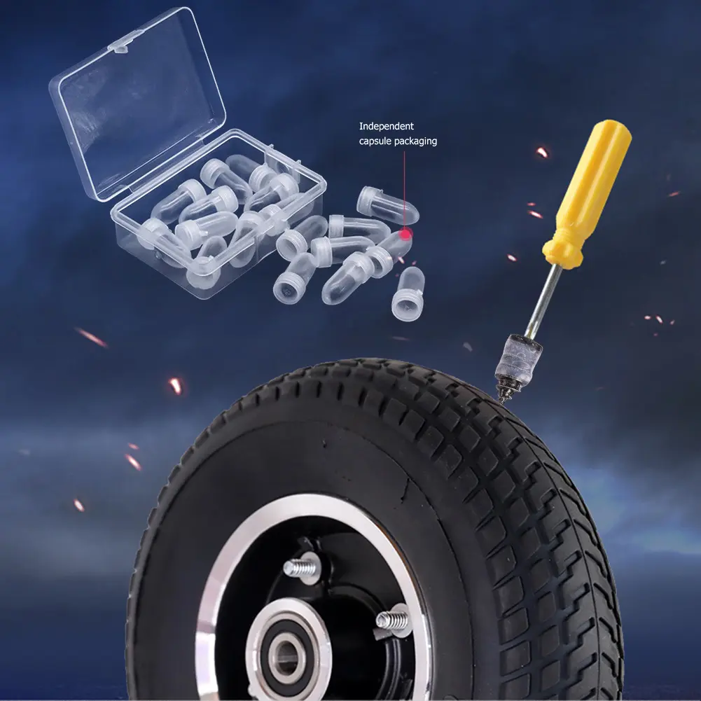 1-10box Universal Bicycle Vacuum Tire Repair Nails Set Tubeless Rubber Nails