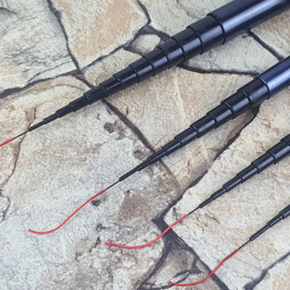 Telescopic Fishing Rod Fishing Rod Fiberglass Fishing Gear Ultralight 2.1/2.4/2.7/3.6M Retractable 40cm for Smaller Waters