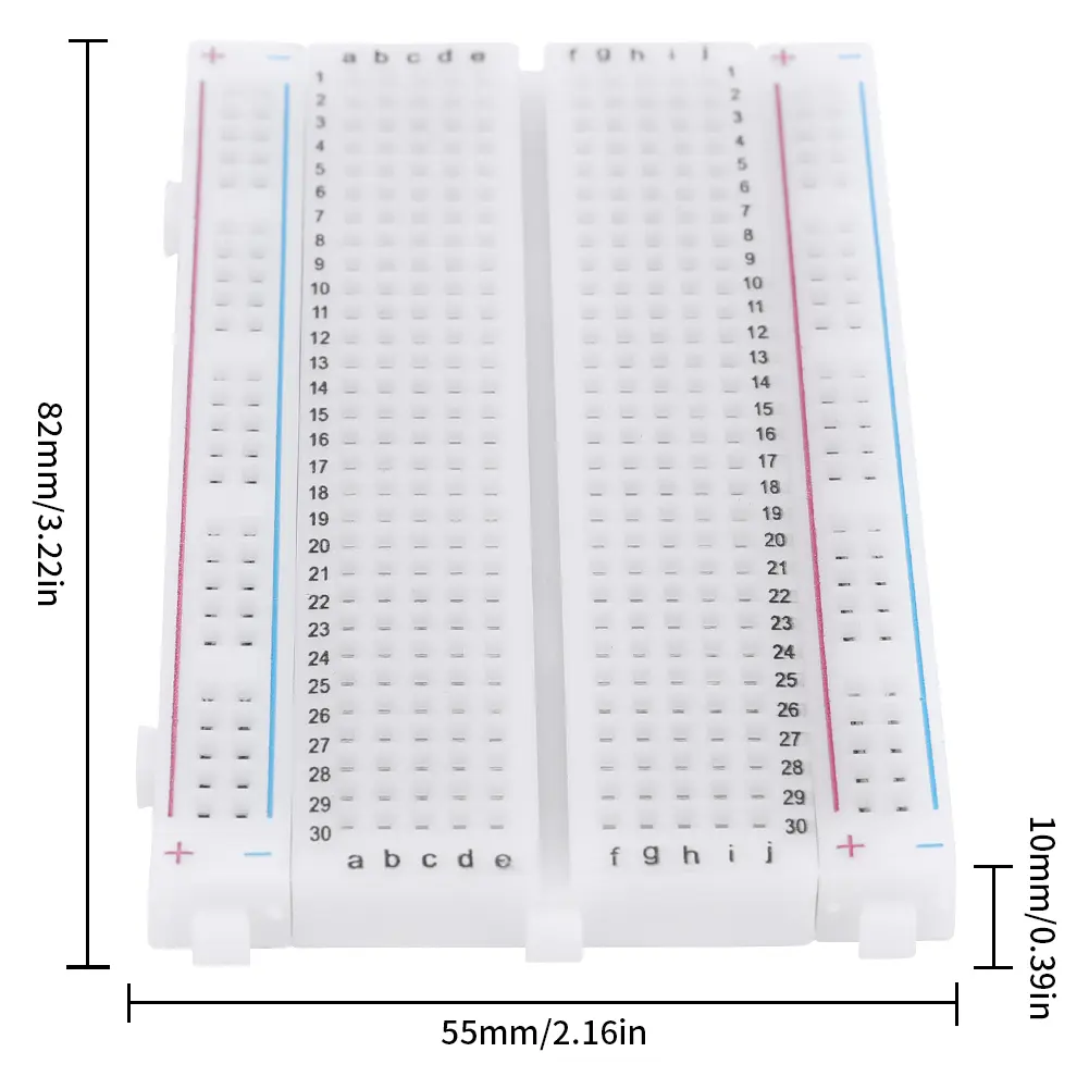 1-20pcs Solderless PCB Breadboard Mini Universal Test Protoboard Spliceable Solderless Breadboard Circuit DIY Kit