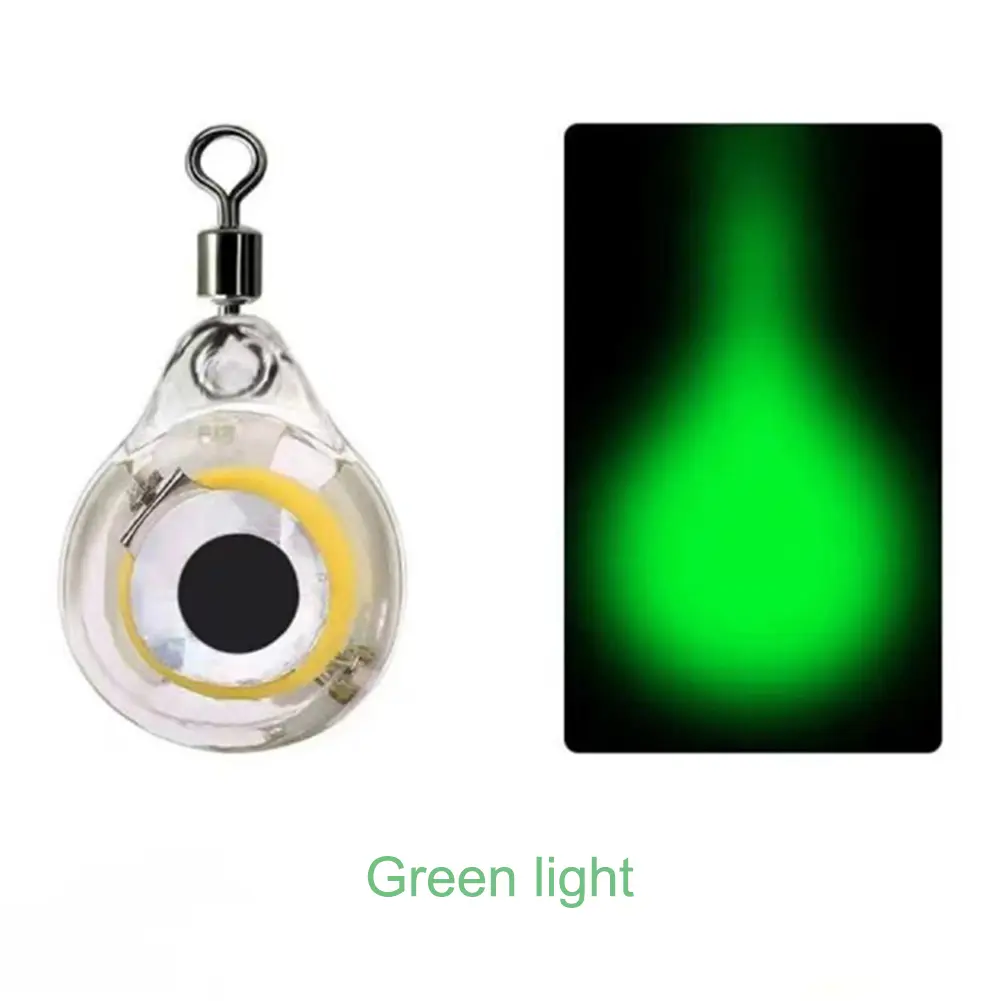 10-100Pcs Fishing Lure Light Mini Eye Shape Battery Powered for Seawater Freshwater