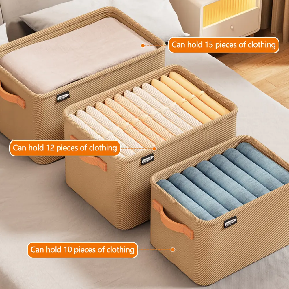 1-5pcs Thicken Clothes Organizer Clothes Toys Blankets Storage Cabinets Drawers Organizer Jeans Storage Box Wardrobe Storage