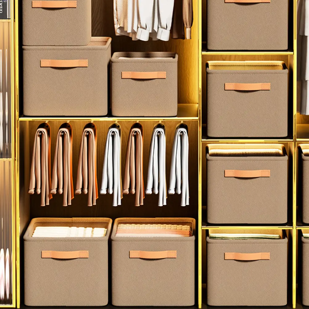 1-5pcs Thicken Clothes Organizer Clothes Toys Blankets Storage Cabinets Drawers Organizer Jeans Storage Box Wardrobe Storage