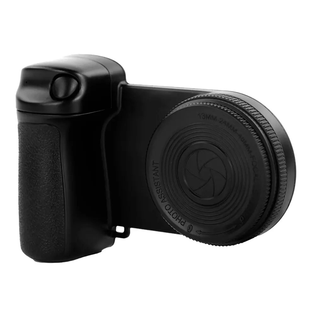 For Magsafe Bluetooth-Compatible Shutter Phone Hand Grip with Fill Light & Reflective Mirror Selfie Handle for iPhone 16 15 Vlog