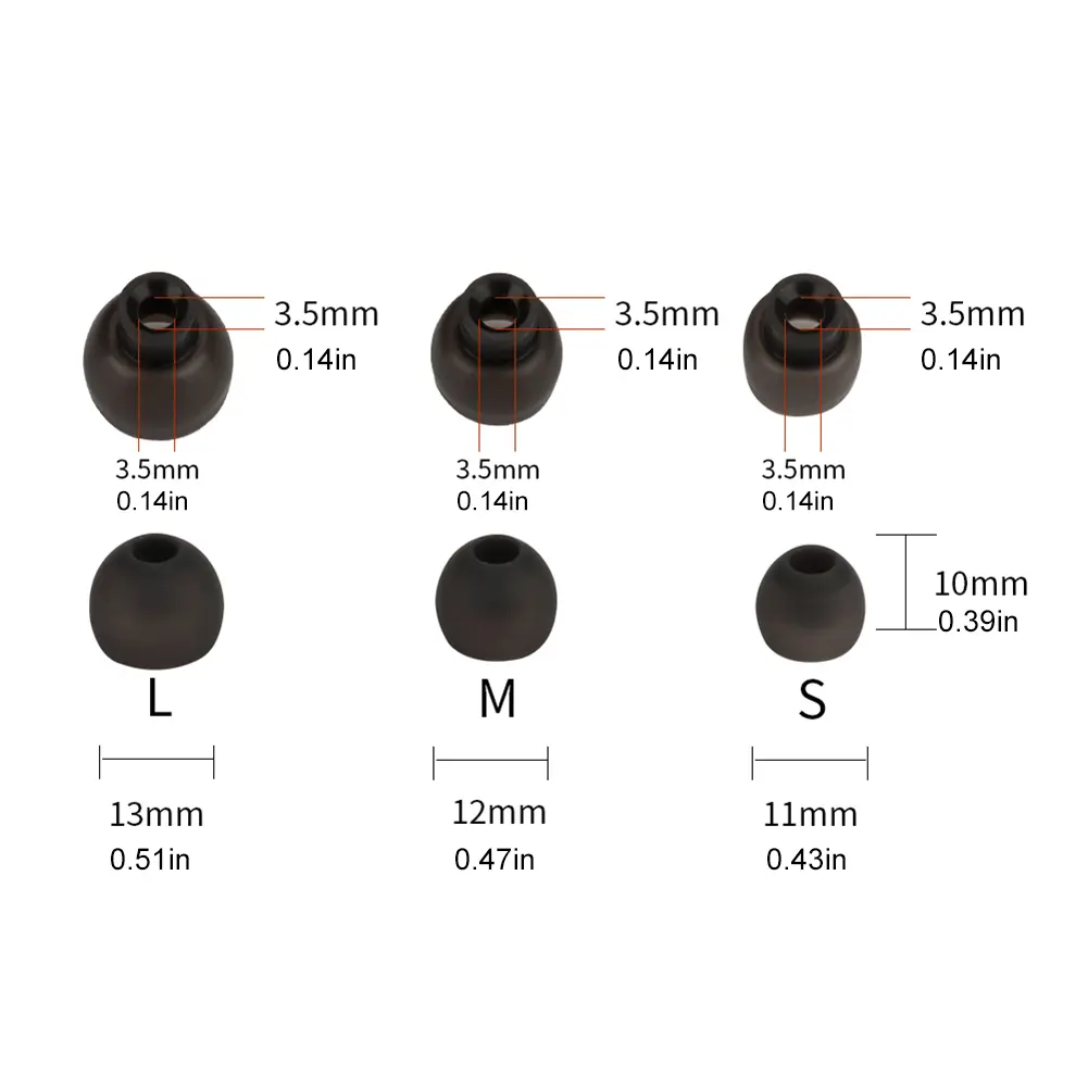 Silicone Earplug For JBL TOUR PRO+ Earphone Replacement Comfortble Ear Tips Earplug S M L Size In-Ear Earbuds Accessories