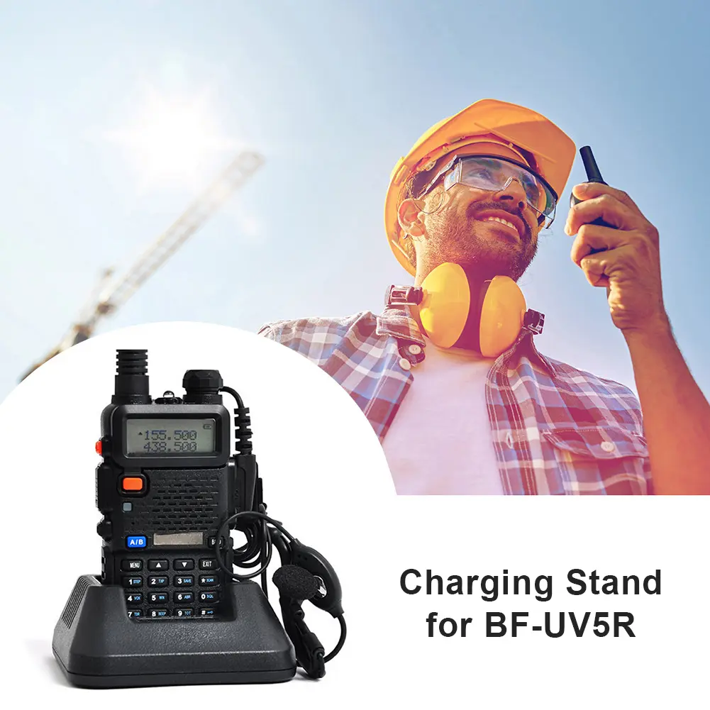 Walkie Talkie Desktop Charger DC 10V for BAOFENG UV-5R BF-UV5R Plus Accessories