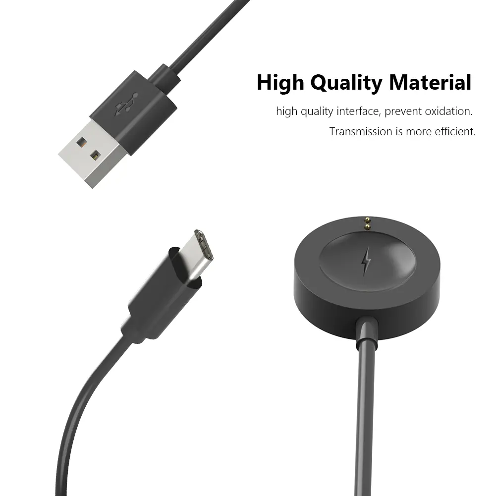 2 in 1 Portable Charging Dock USB C PD Charging Cable Charging Dock Stand Station for Fossil Gen 6/Gen 5/Gen 4 Venture/Explorist