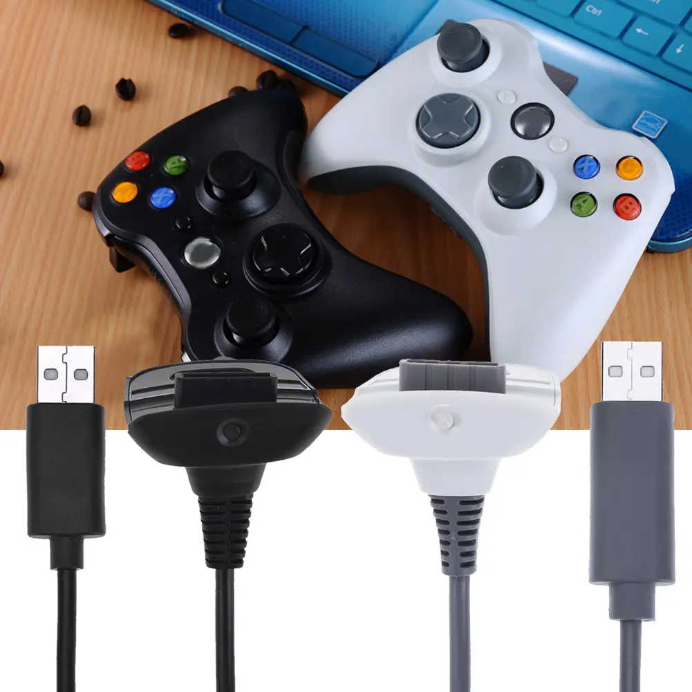 1-2pcs Charging Cable for Xbox 360 Wireless Game Controller Joystick Gamepad Accessories