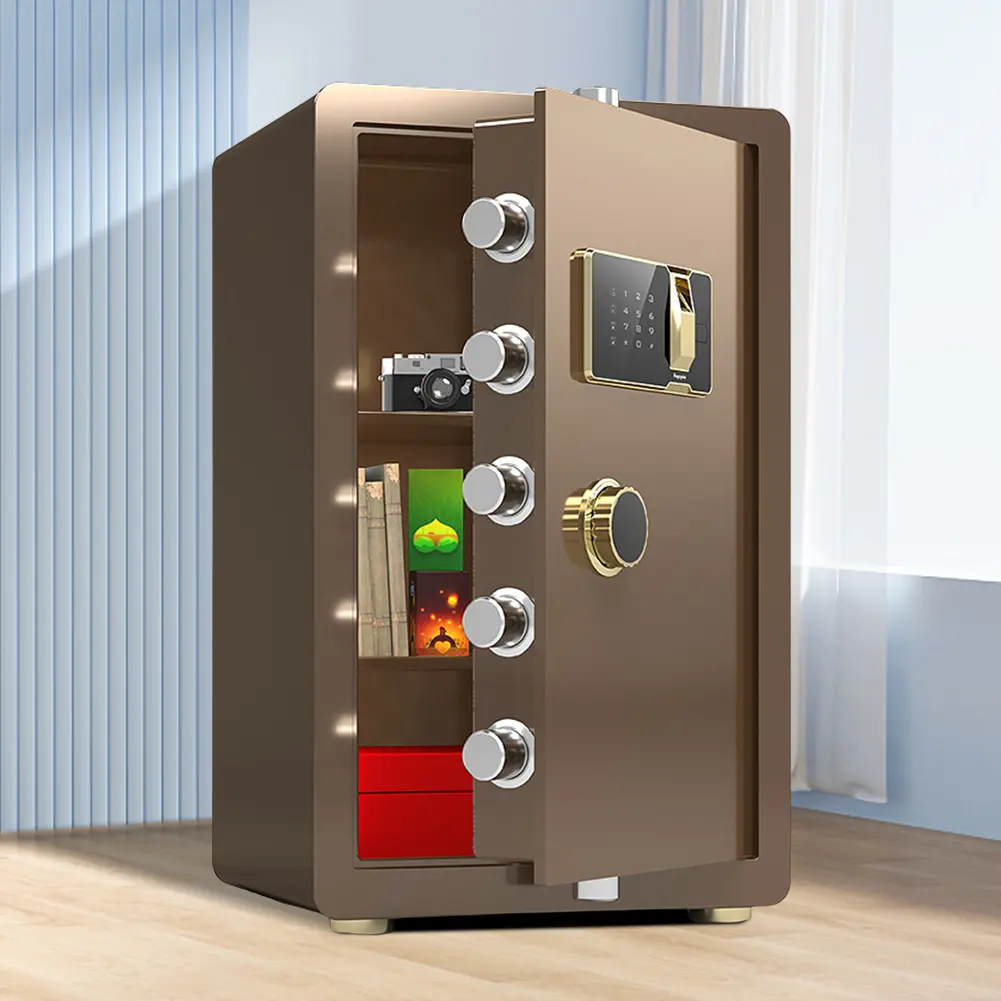 2.7 Cuft Biometric Fireproof Safe Box Large Document Storage Heavy Duty Safe Box Security Safety Box for Money Jewelry