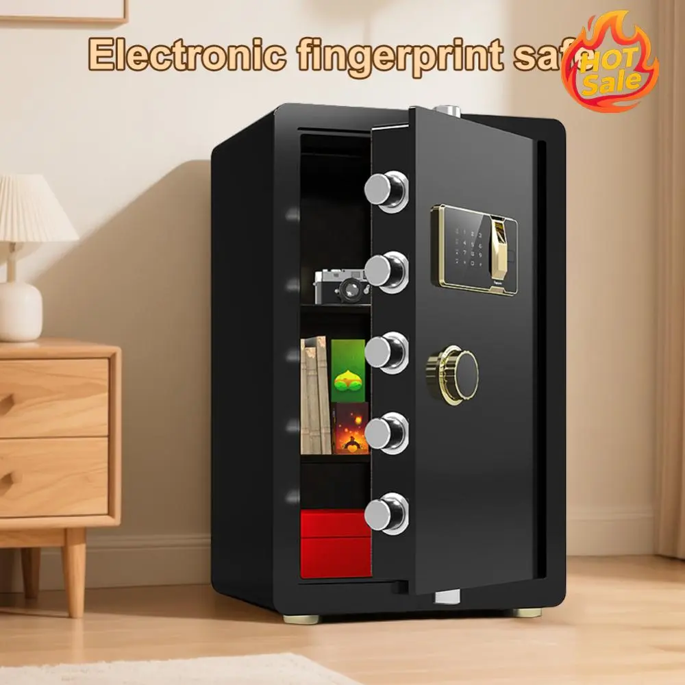 2.7 Cuft Biometric Fireproof Safe Box Large Document Storage Heavy Duty Safe Box Security Safety Box for Money Jewelry