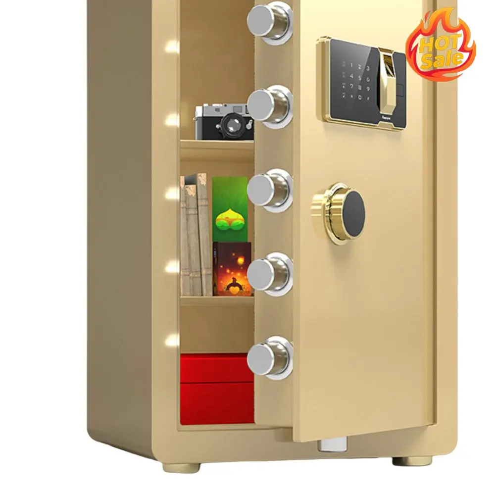 2.7 Cuft Biometric Fireproof Safe Box Large Document Storage Heavy Duty Safe Box Security Safety Box for Money Jewelry