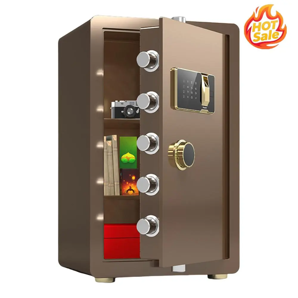 2.7 Cuft Biometric Fireproof Safe Box Large Document Storage Fingerprint Safe Box Smart Security Lock Box for Home Use