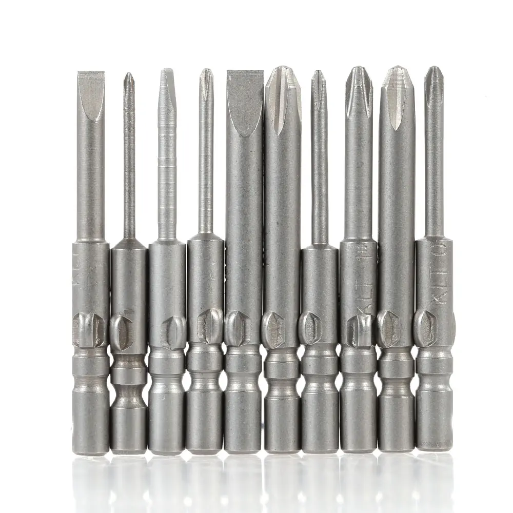 AC110V-220V Screwdriver Kit High Quality DC Powered Electric Screwdriver with 10pcs Bits Stepless Speed Regulation Repair Tool
